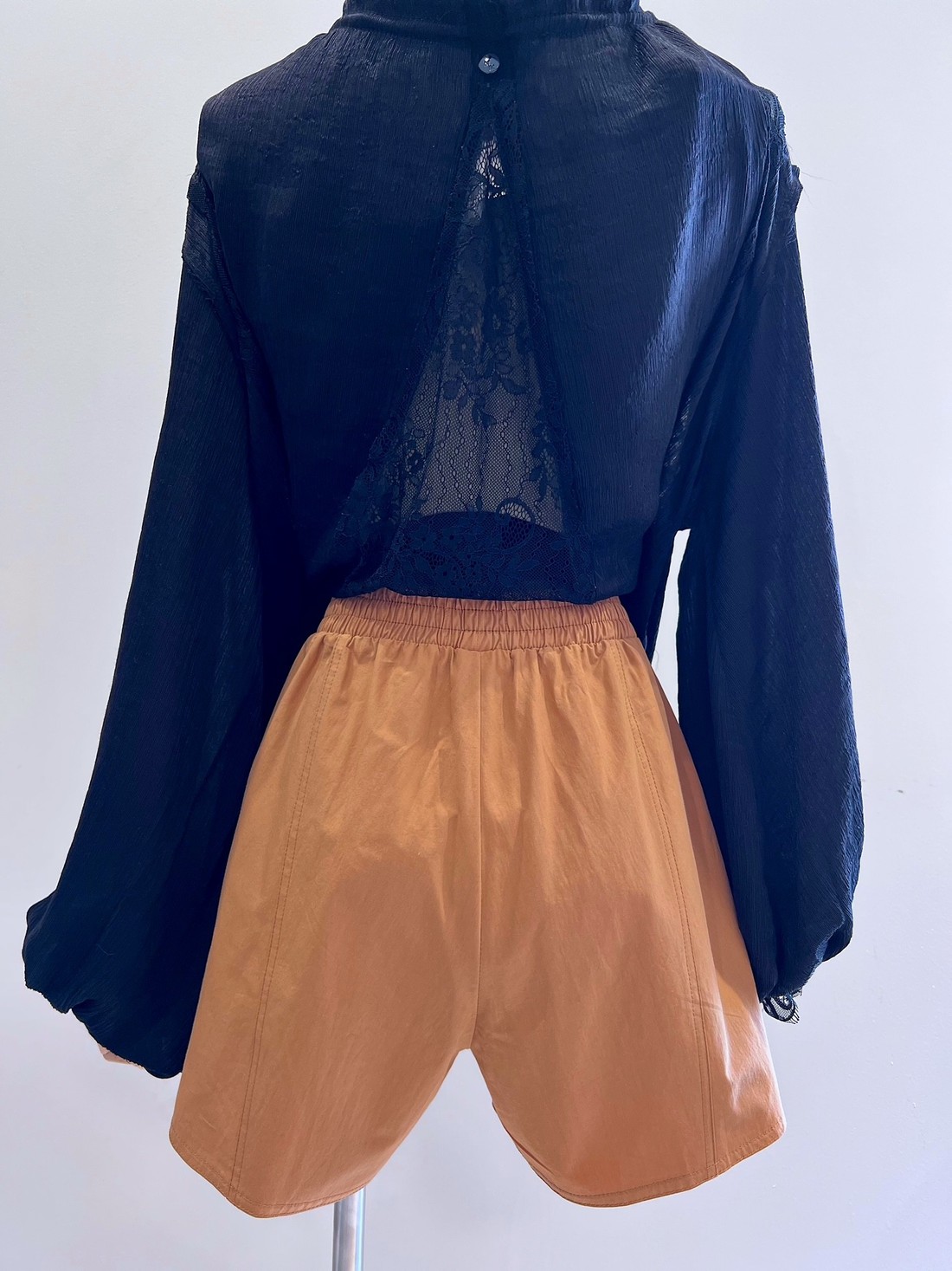 Shorts Curto Marieva Nude Mini Moni Loja Virtual