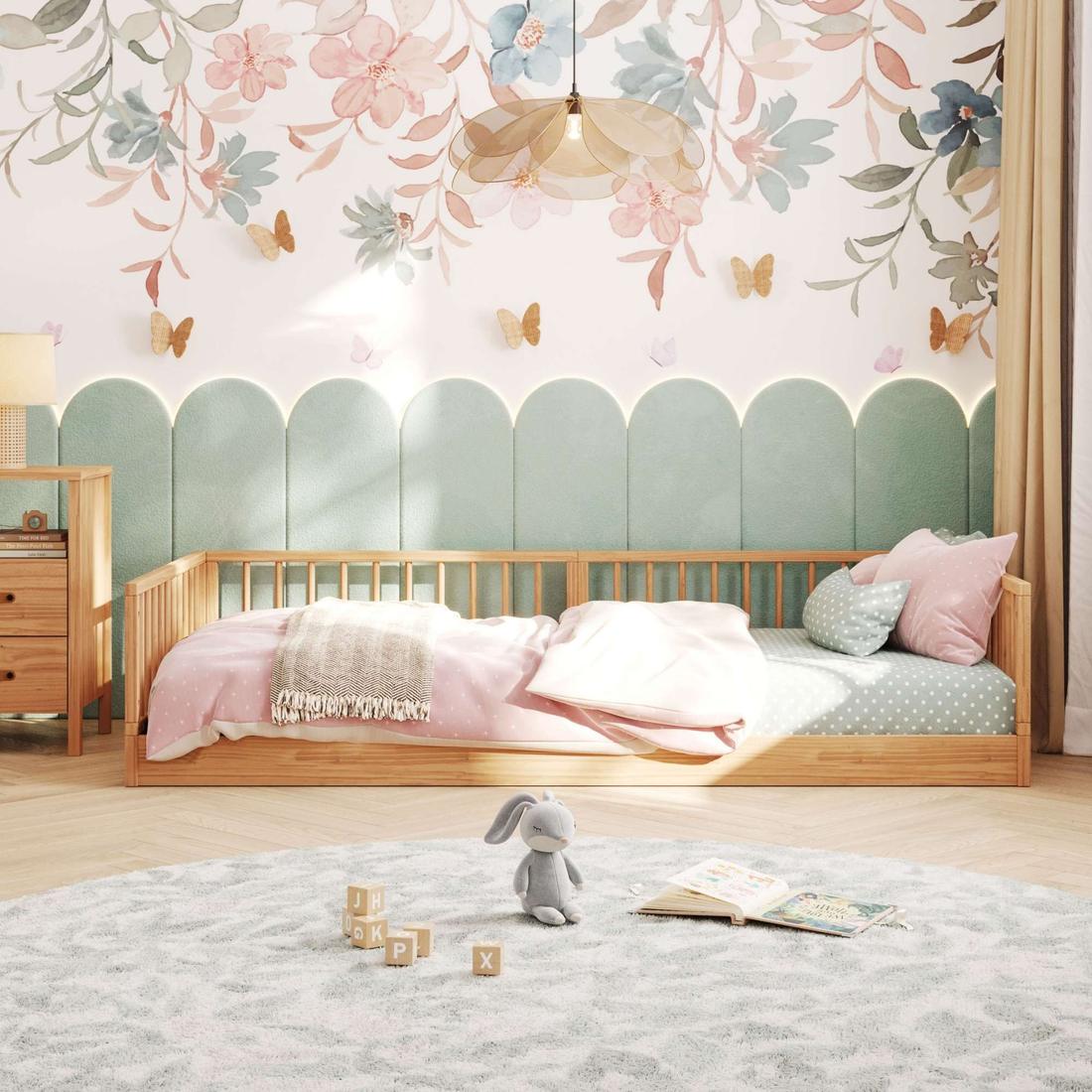 Cama Infantil Evolutiva Denver em Madeira Maciça Reflorestada Avelã Cama Infantil Evolutiva Denver em Madeira Maciça Reflorestada Avelã