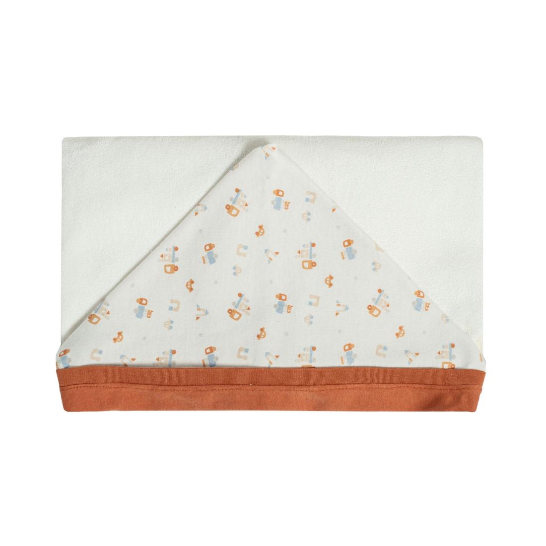 Toalha de Banho para Bebê Construindo Histórias 87x88cm com Capuz Toalha de Banho para Bebê Construindo Histórias 87x88cm com Capuz
