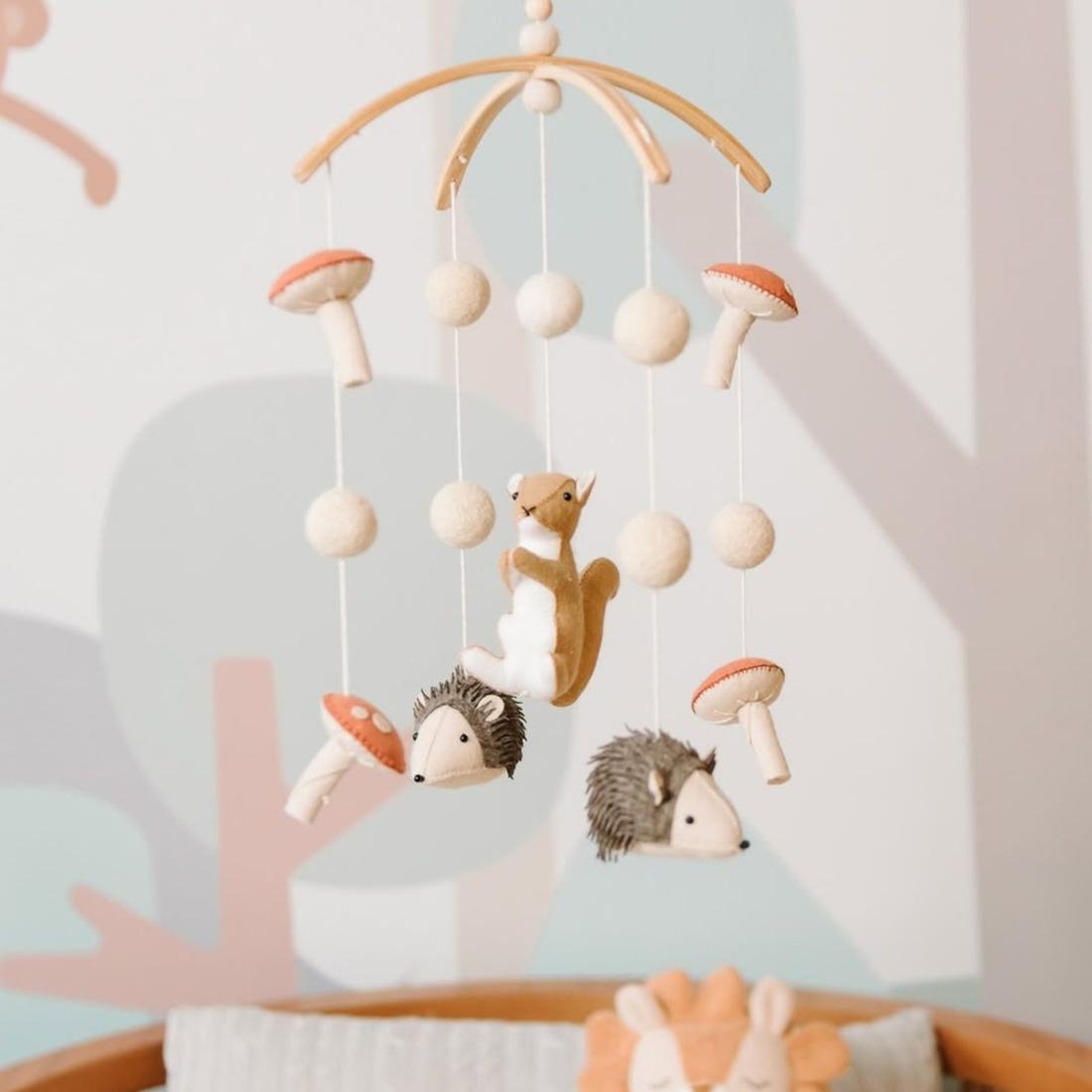 Móbile de Feltro Infantil Na Floresta
