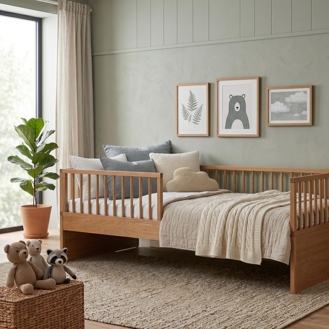 Cama Infantil Evolutiva Denver em Madeira Maciça Reflorestada Avelã Cama Infantil Evolutiva Denver em Madeira Maciça Reflorestada Avelã