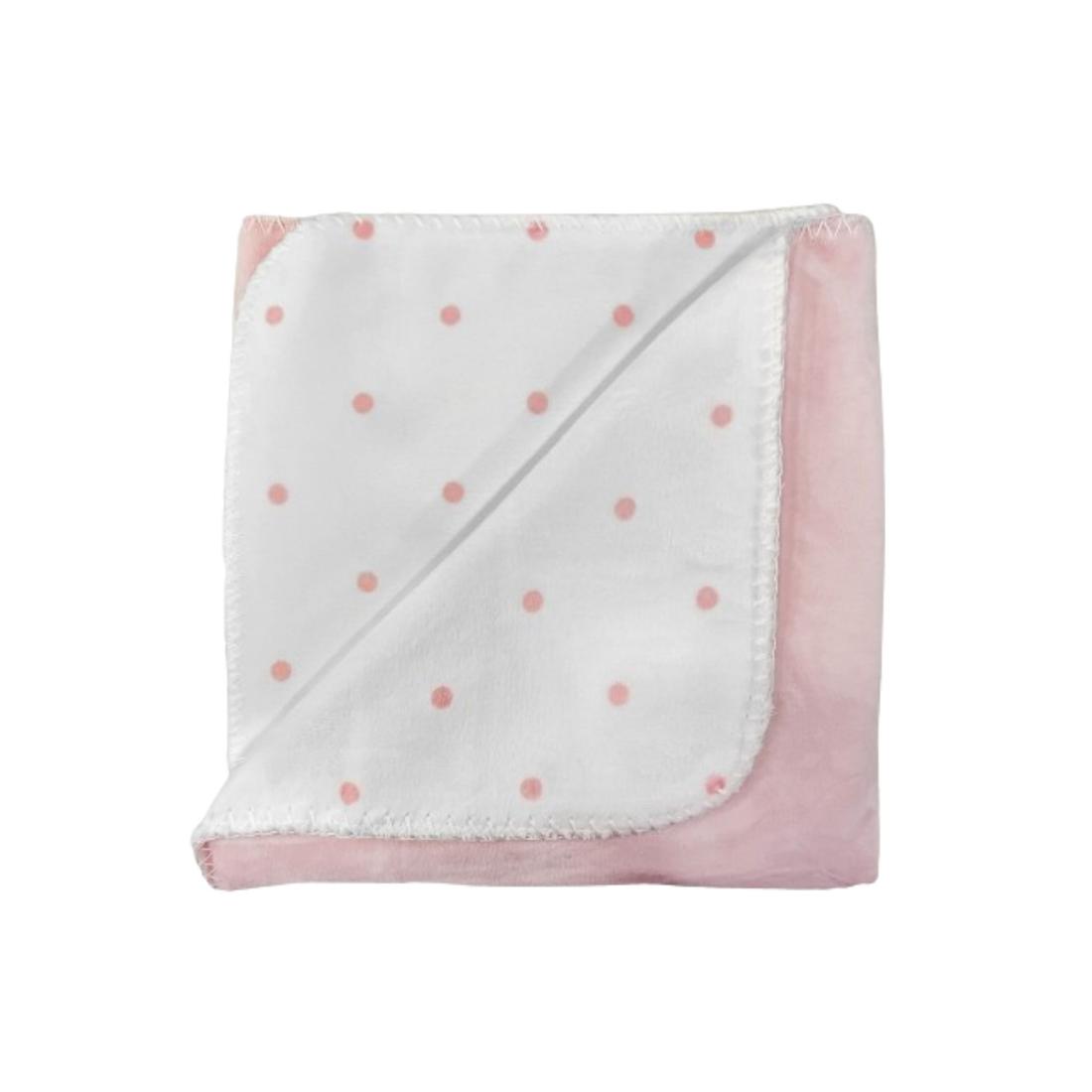 Cobertor de Bebê Velvet Poá 100x76cm