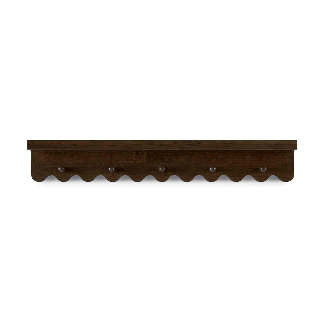 Prateleira de Parede Celine de Madeira Maciça - Castanho Prateleira de Parede Celine de Madeira Maciça - Castanho