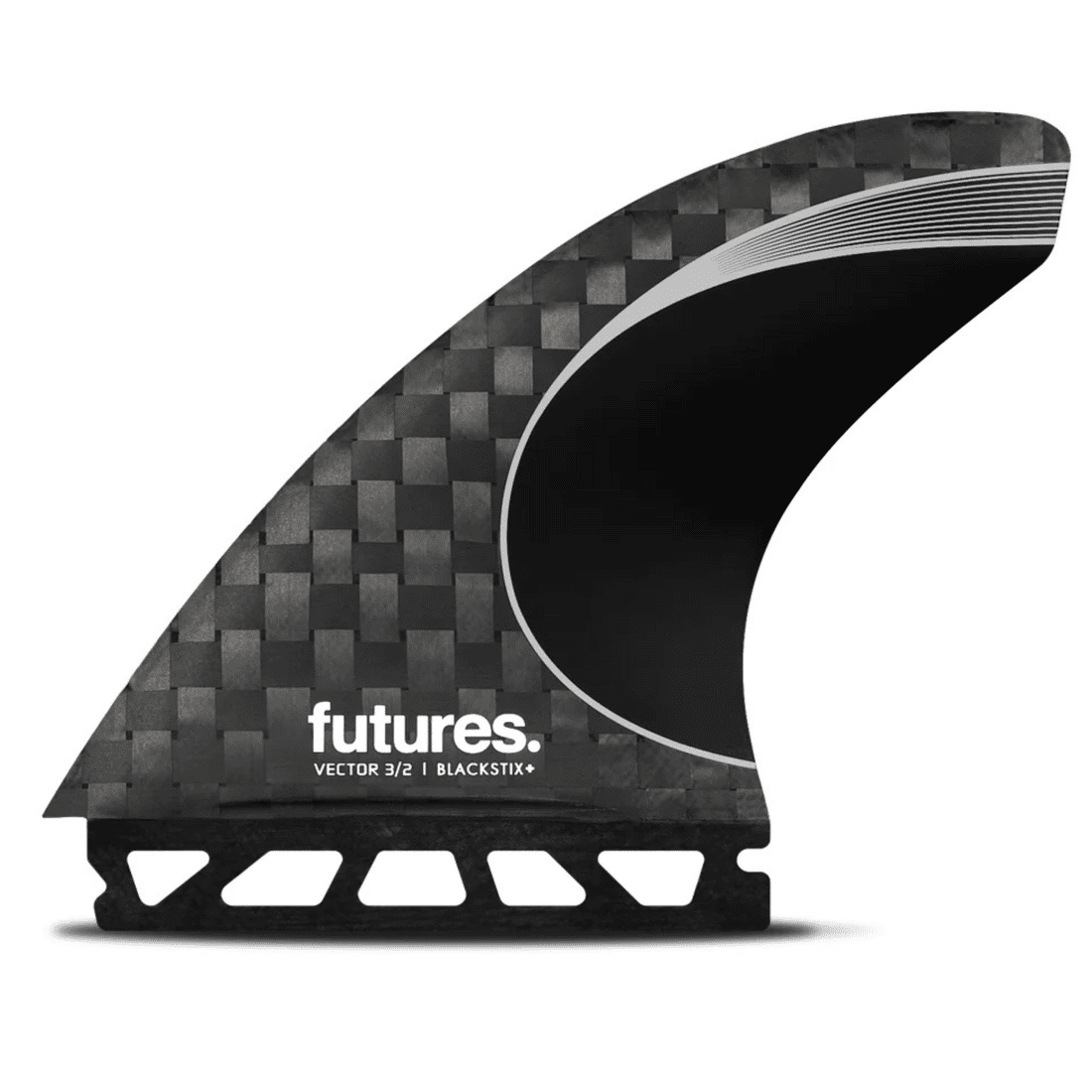Quilhas Futures Vector 3/2 Blackstix+ Tri - Large Quilhas Futures Vector 3/2 Blackstix+ Tri - Large