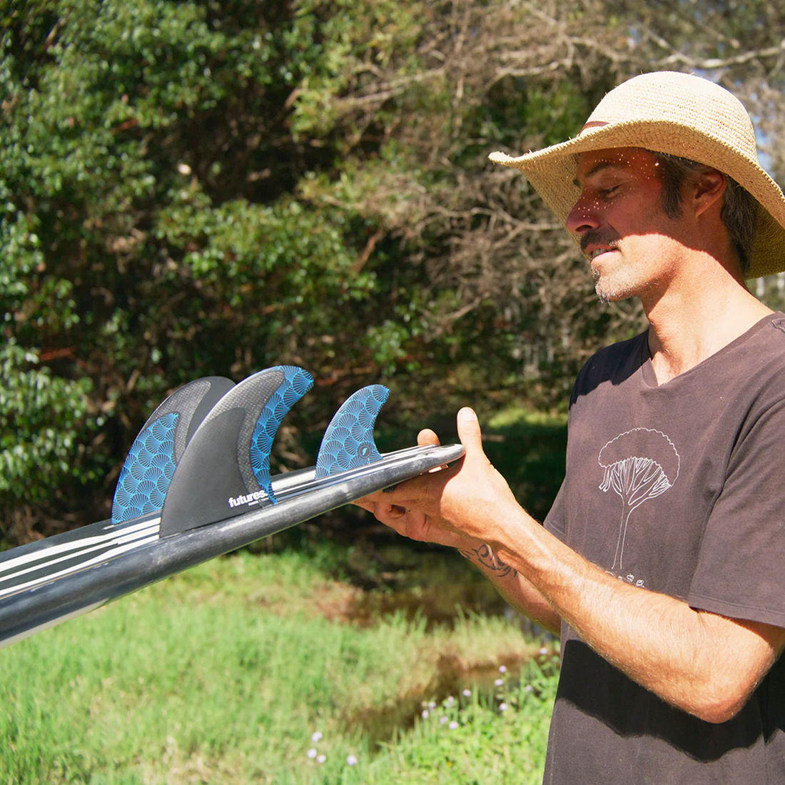 Quilhas Futures Rasta Twin - Biquilha + Estab