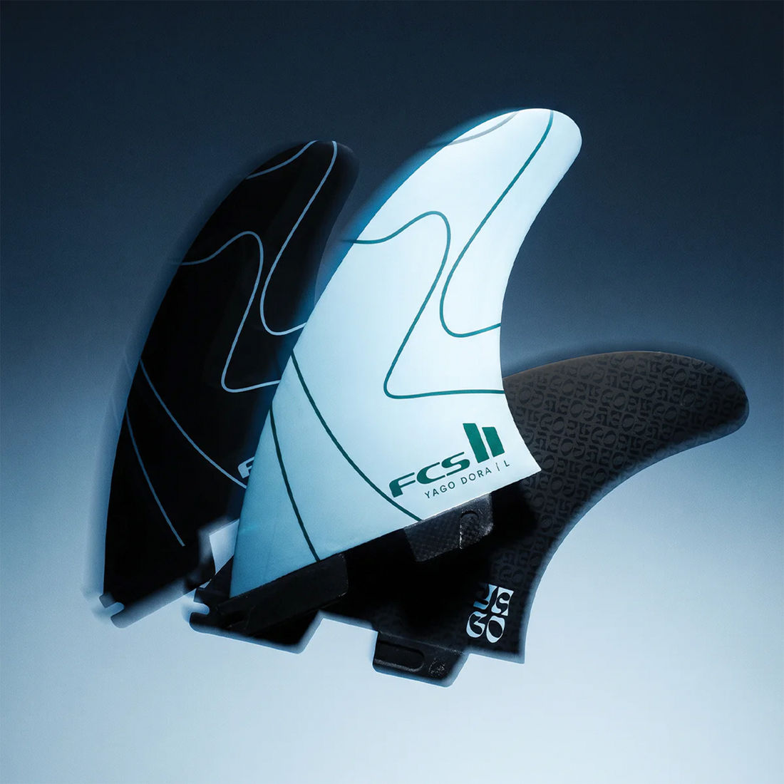 Quilhas FCS II Yago Dora PC Tri - Medium Quilhas FCS II Yago Dora PC Tri - Medium