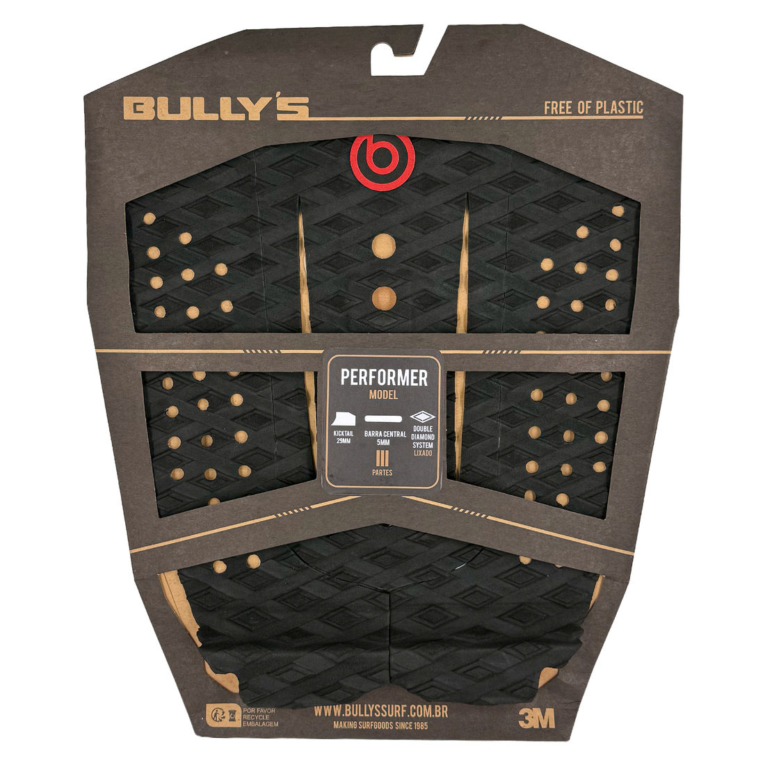 Deck Bullys Performer 3M Preto/Vemelho Deck Bullys Performer 3M Preto/Vemelho