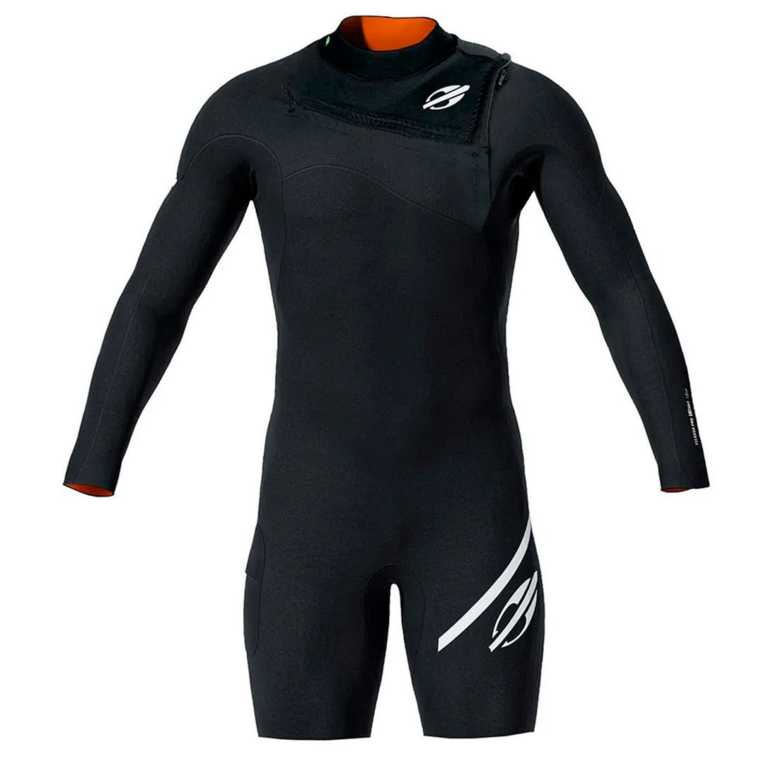 Short John Mormaii Manga Longa Flexxxa Pro UV Suit 1 mm Chestzip