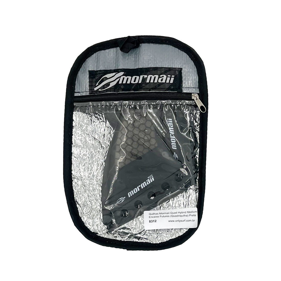 Quilhas Mormaii Quad Hybrid Carbon Medium (Quadriquilha) - Encaixe Futures