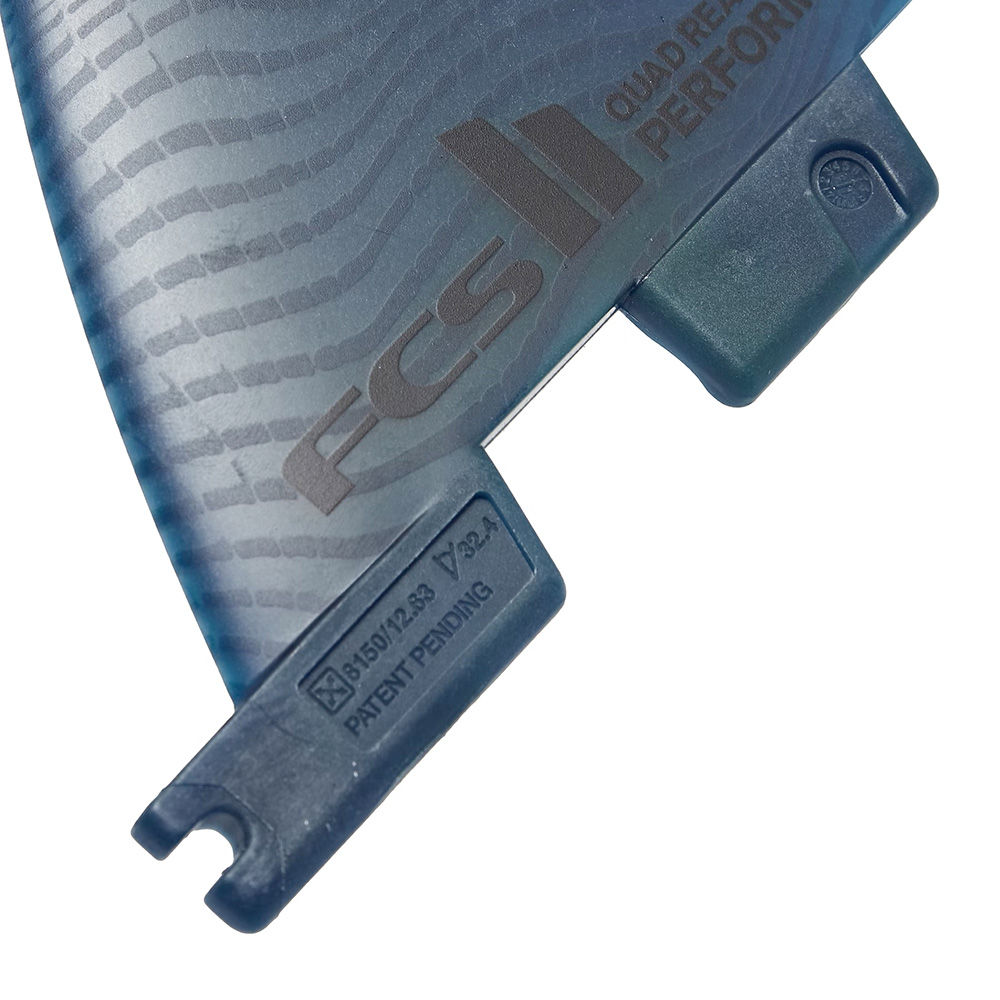 Quilhas FCS II Performer Neo Glass Traseiras Quad (Par) - Medium