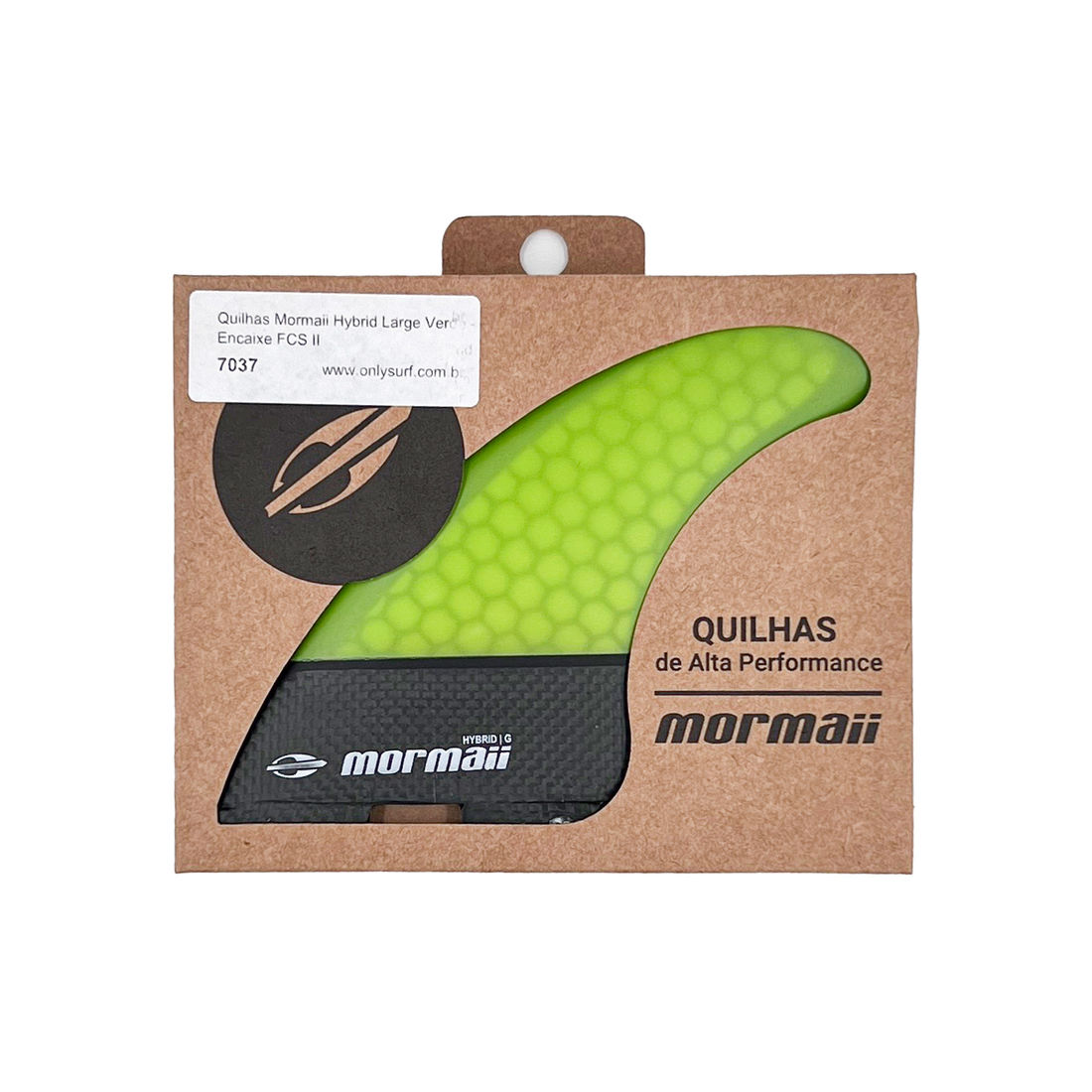Quilhas Mormaii Hybrid Large Verde - Encaixe 2 Quilhas Mormaii Hybrid Large Verde - Encaixe 2