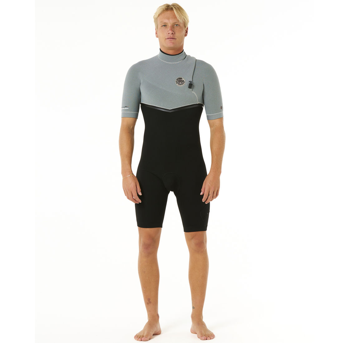 Short John Rip Curl Manga Curta E-Bomb E7 Zip Free 2 mm Vedado