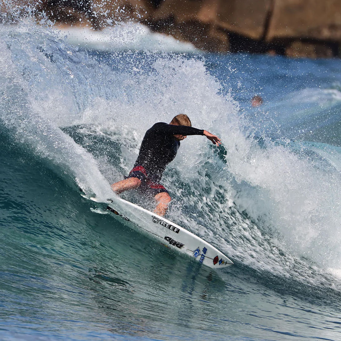 Quilhas FCS II Mick Fanning Twin PC - Biquilha + Estabilizador Branco Quilhas FCS II Mick Fanning Twin PC - Biquilha + Estabilizador Branco