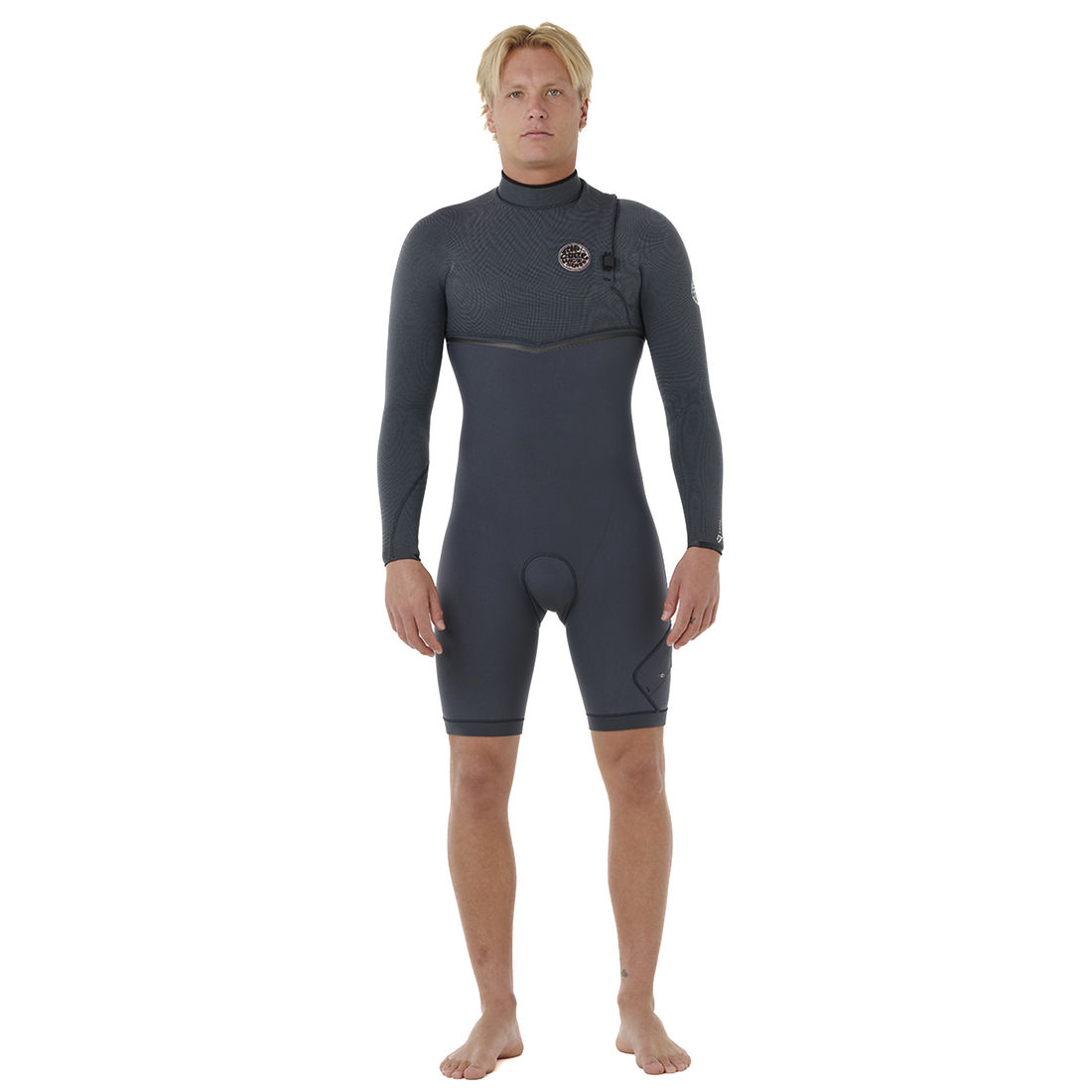 Short John Rip Curl Manga Longa E-Bomb E7 Zip Free 2 mm Vedado