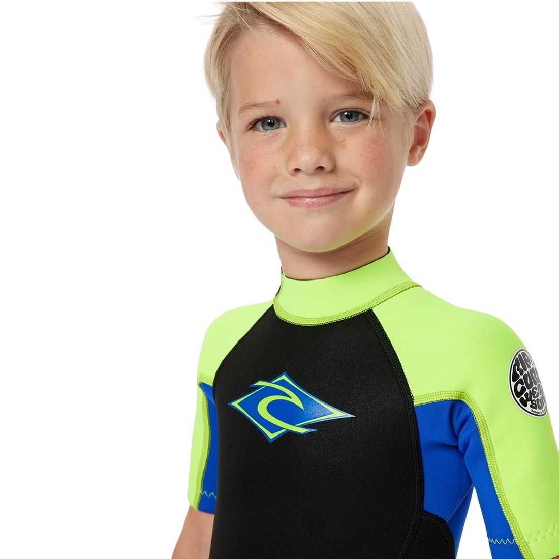 Short John Infantil Rip Curl Manga Curta Omega 1,5 mm Short John Infantil Rip Curl Manga Curta Omega 1,5 mm