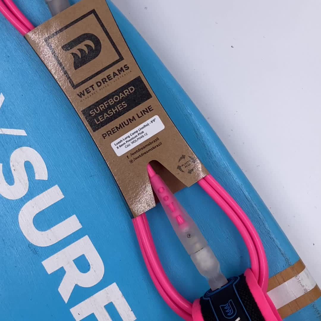 Leash Wet Dreams 9' x 6 mm - Premium Longboard Joelho - OnlySurf