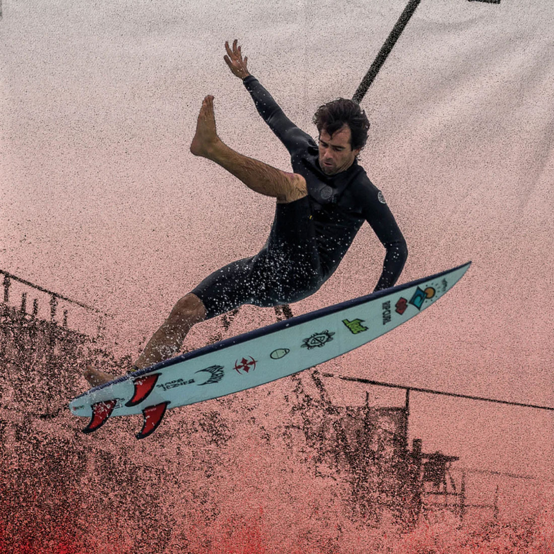 Quilhas FCS II Mason Ho MH PC Tri - Large Code Red Quilhas FCS II Mason Ho MH PC Tri - Large Code Red