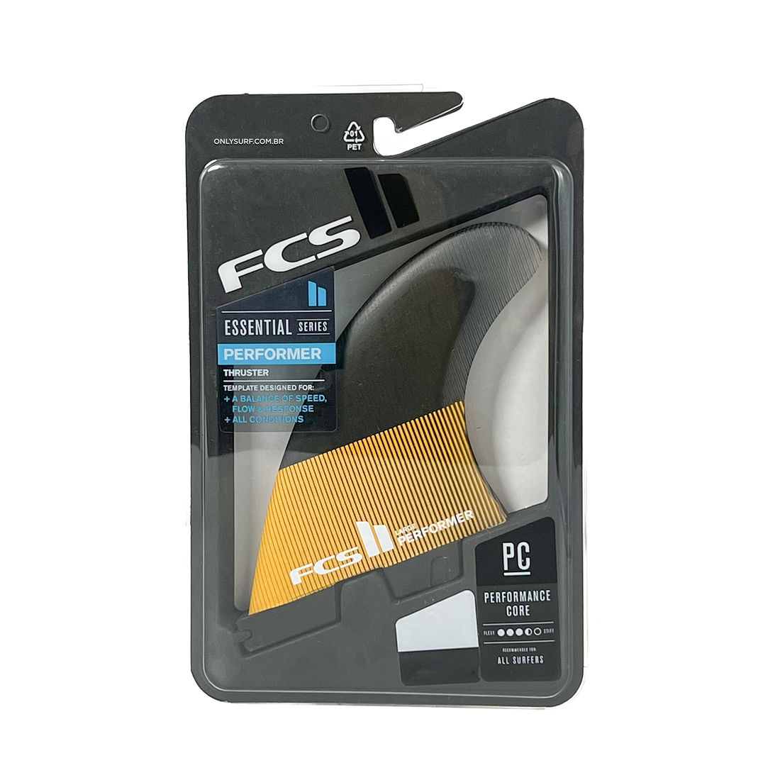 Quilhas FCS II Performer PC Tri - Medium Quilhas FCS II Performer PC Tri - Medium