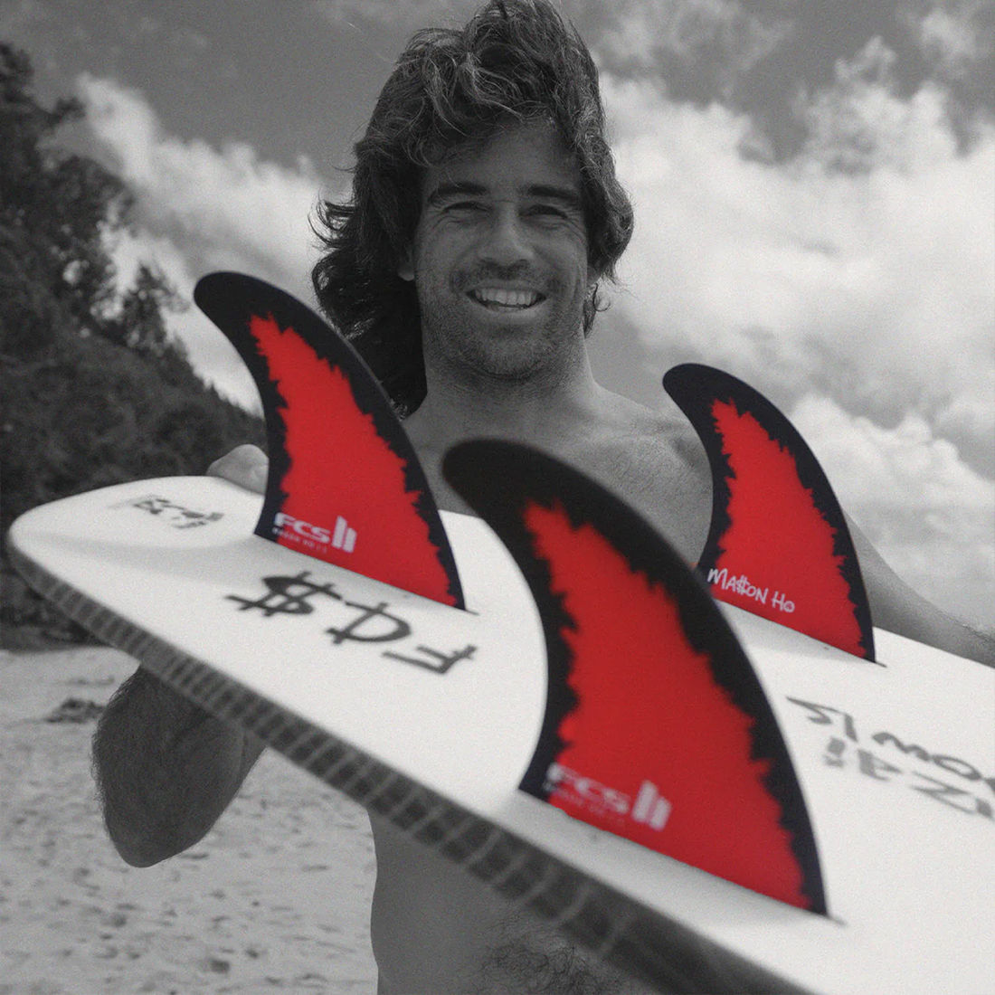 Quilhas FCS II Mason Ho MH PC Tri - Large Code Red Quilhas FCS II Mason Ho MH PC Tri - Large Code Red