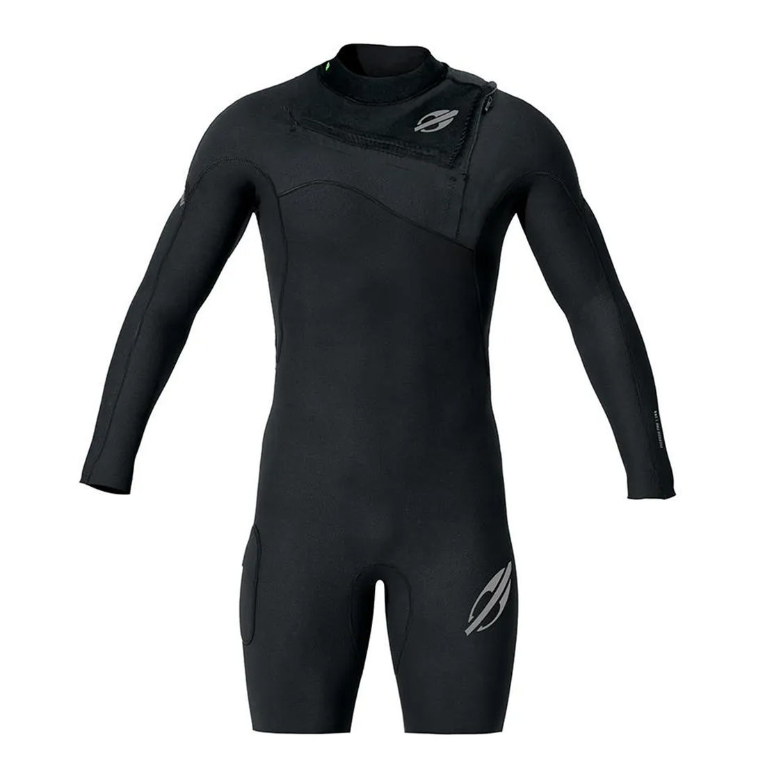 Short John Mormaii Manga Longa Flexxxa Pro 2 mm Chestzip Vedado