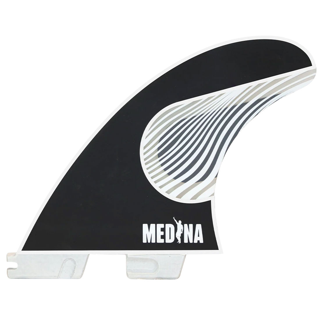 Quilhas FCS II Gabriel Medina GM PC Tri - Medium White/Black Quilhas FCS II Gabriel Medina GM PC Tri - Medium White/Black