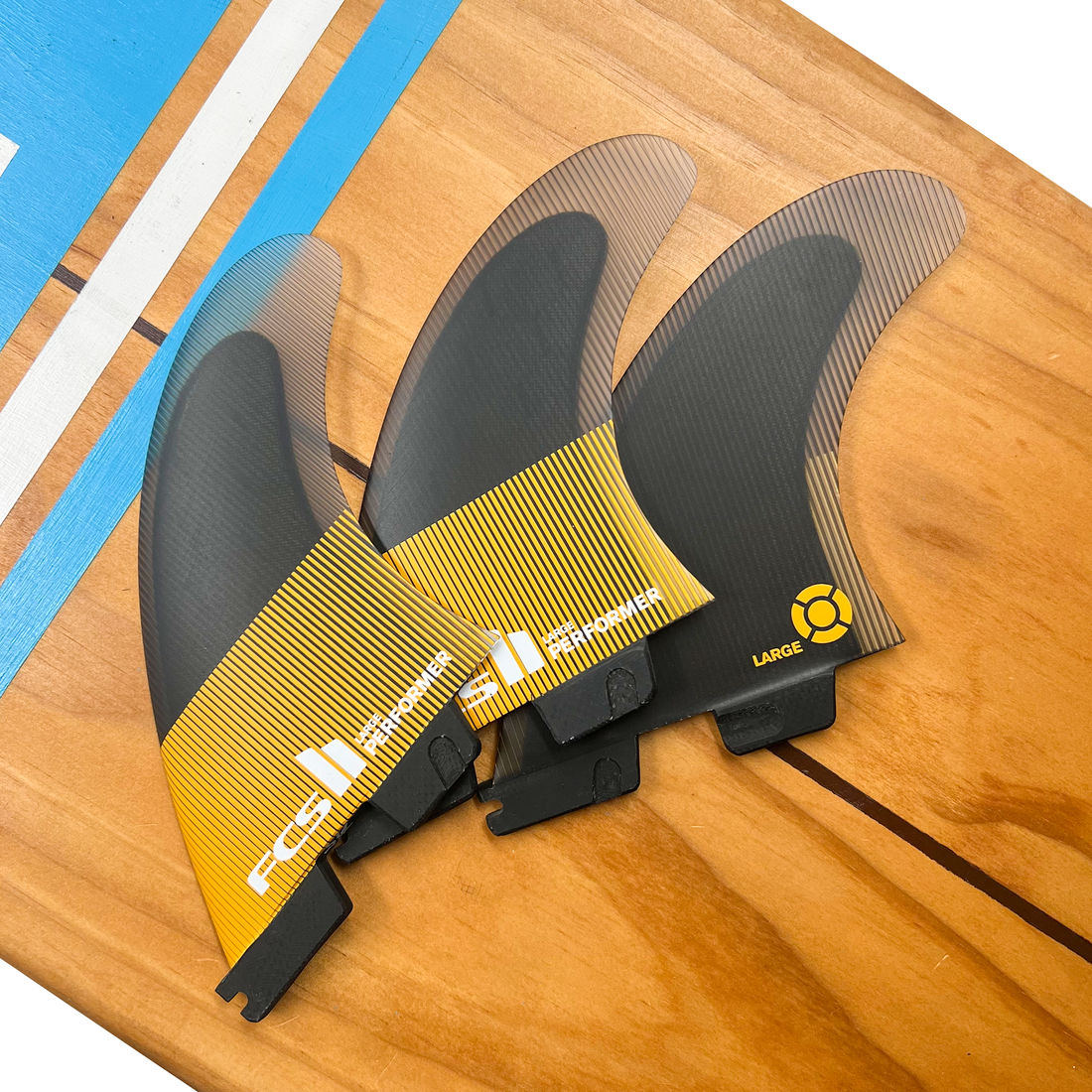 Quilhas FCS II Performer PC Tri - Large Quilhas FCS II Performer PC Tri - Large