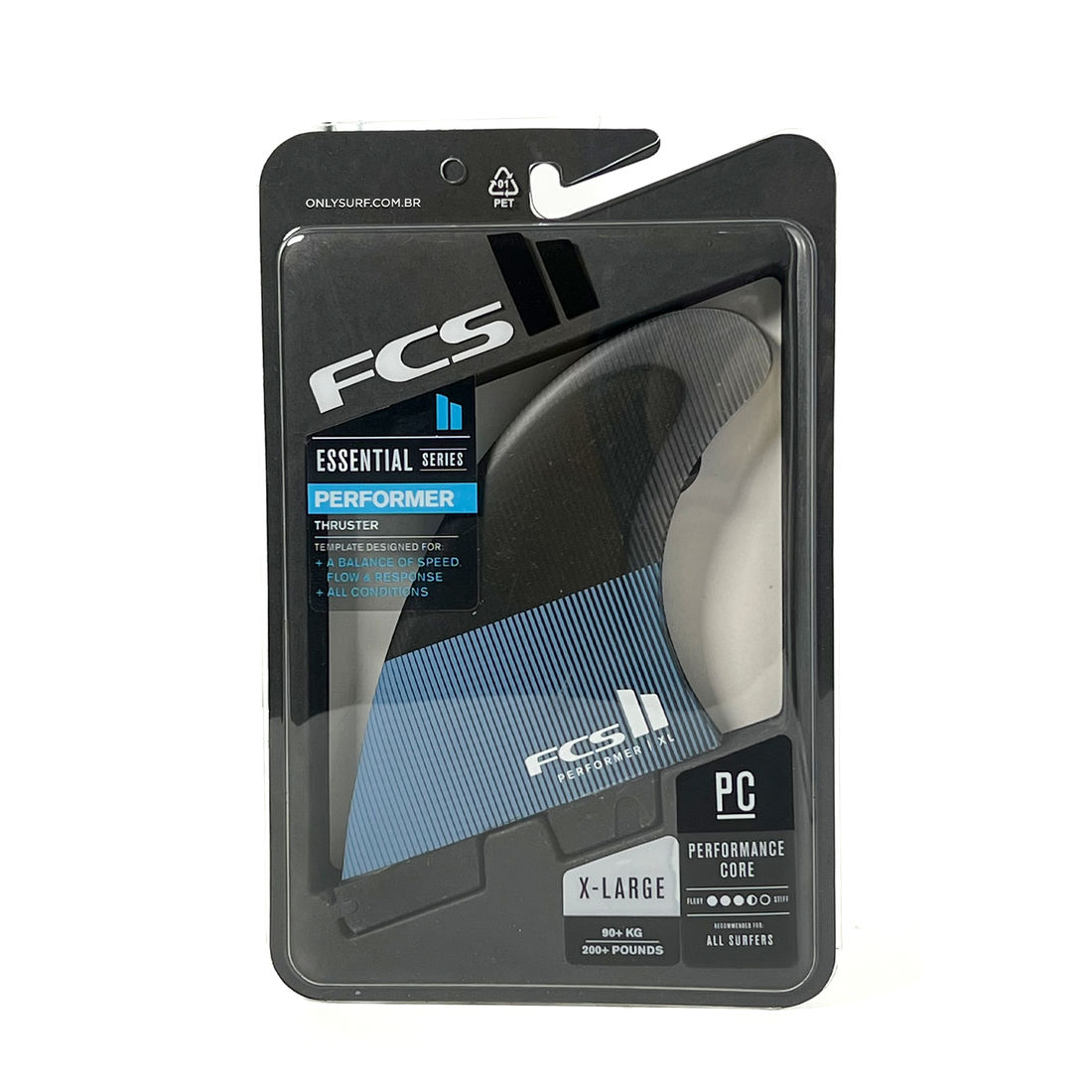 Quilhas FCS II Performer PC Tri - XL Extra Large - OnlySurf Quilhas FCS II Performer PC Tri - XL Extra Large - OnlySurf