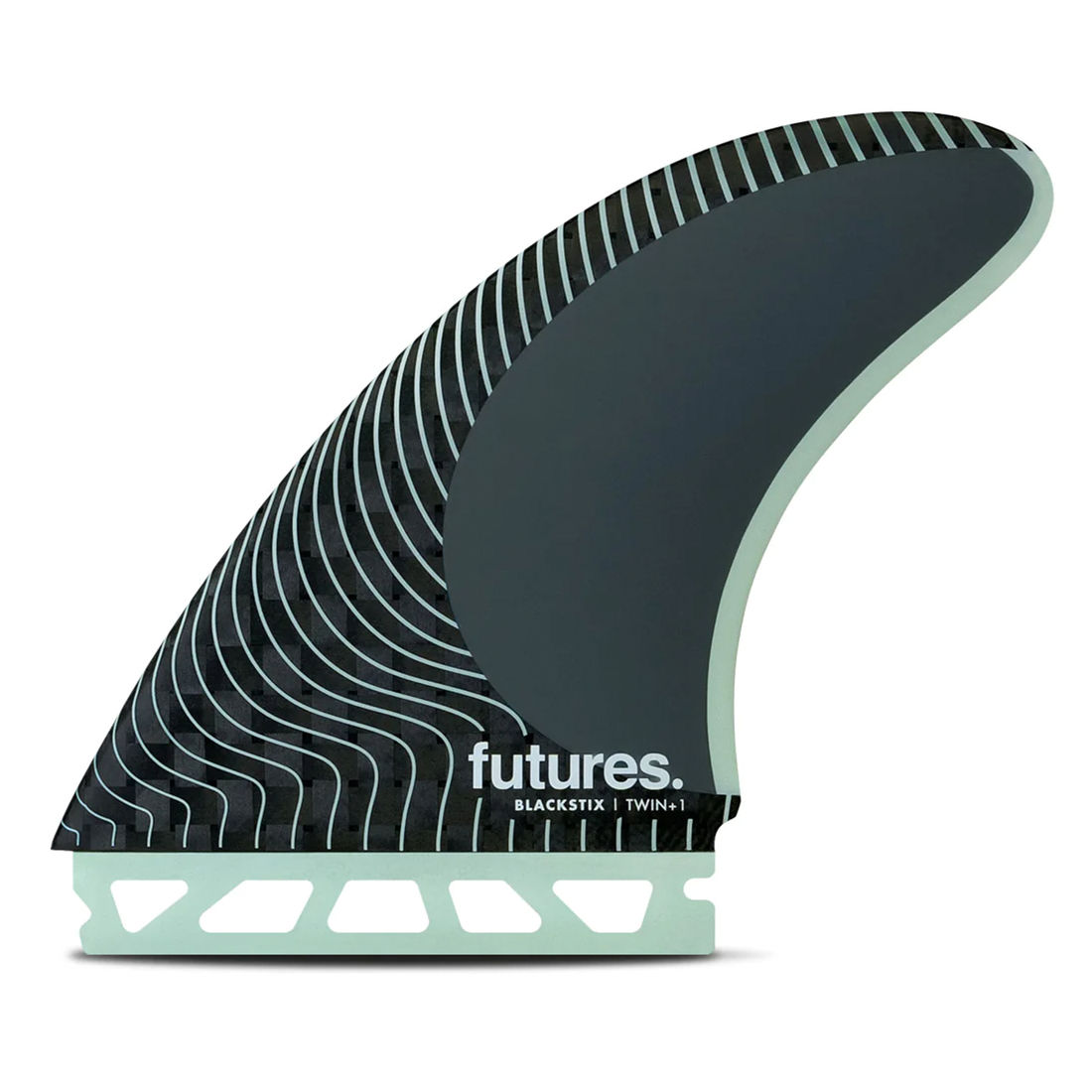Quilhas Futures Blackstix Twin - Biquilha + Estab