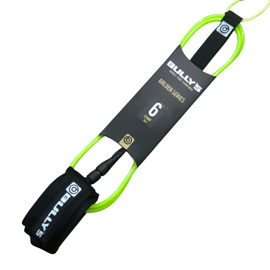 Leash Bullys 6' x 6 mm - Golden Series - OnlySurf