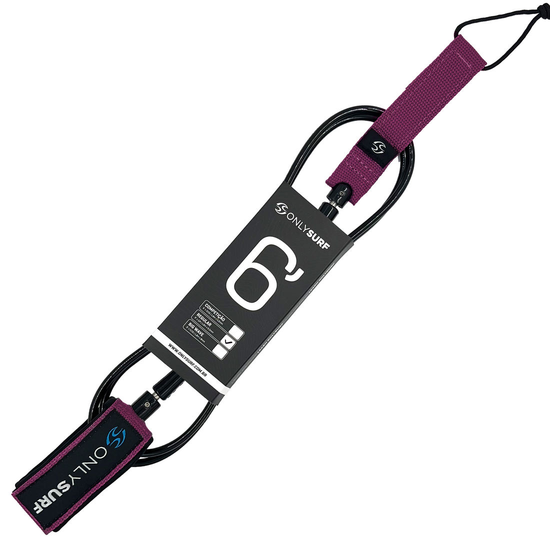 Leash Onlysurf 6' x 6 mm One Piece Regular - OnlySurf