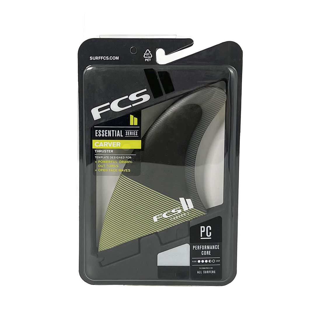 Quilhas FCS II Carver PC Tri - Large - OnlySurf