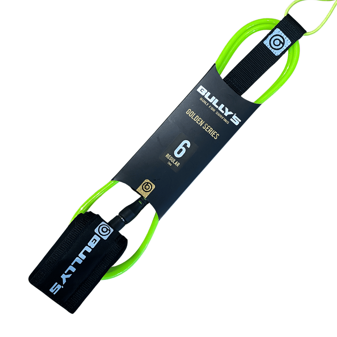 Leash Bullys 6' x 7 mm - Golden Series - OnlySurf