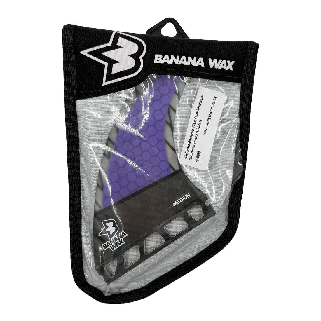 Quilhas Banana Wax Fibra de Carbono Futures Medium Roxo Quilhas Banana Wax Fibra de Carbono Futures Medium Roxo
