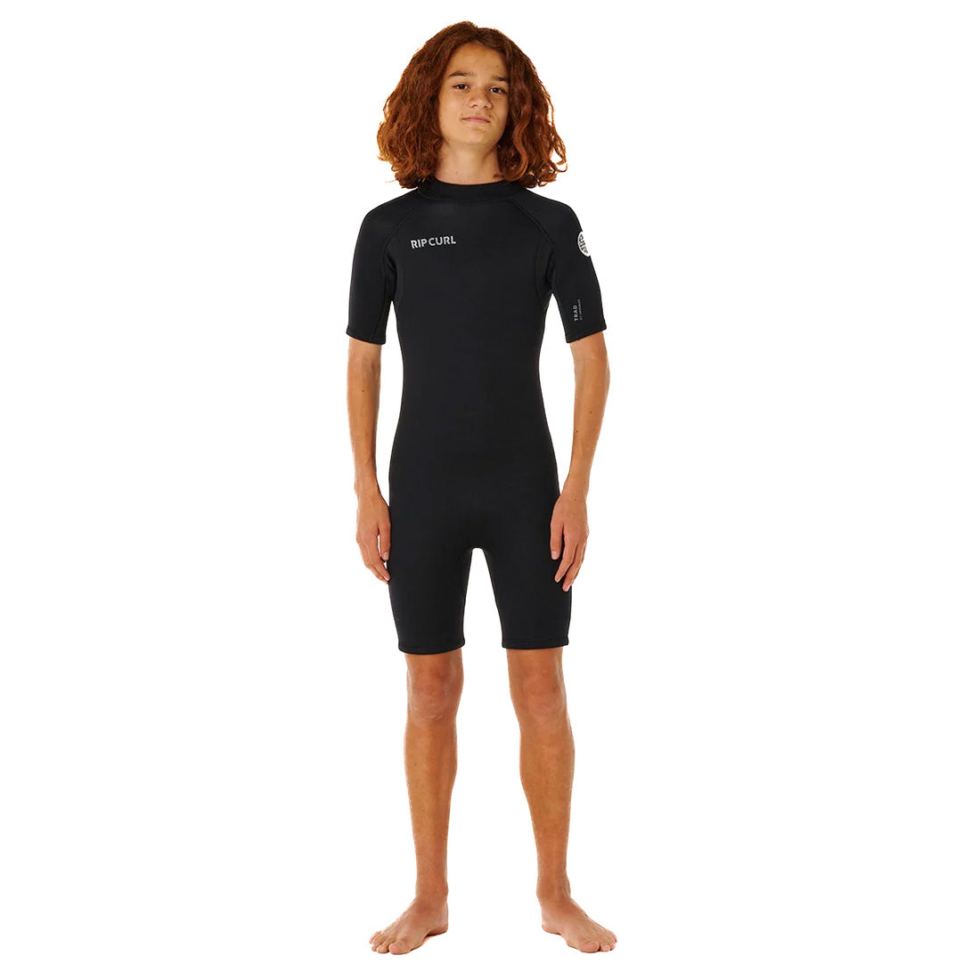 Short John Rip Curl Manga Curta Trad 2 mm Back Zip Infantil Juvenil