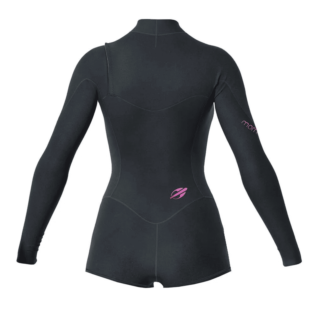 Short John Feminino Mormaii Manga Longa Diva Chest Zip 1 mm