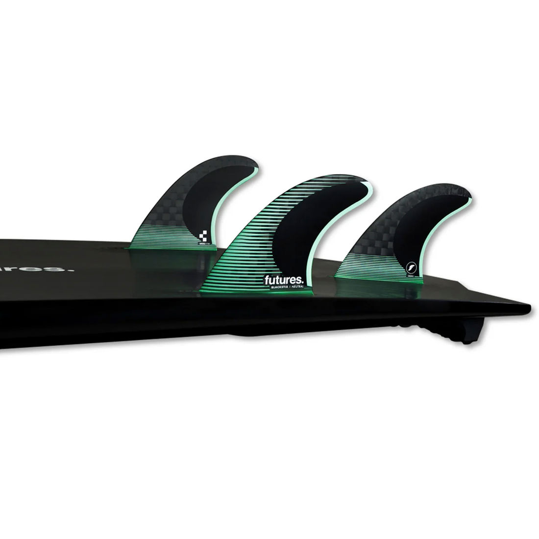 Quilhas Futures F4 Blackstix Tri - Small Quilhas Futures F4 Blackstix Tri - Small