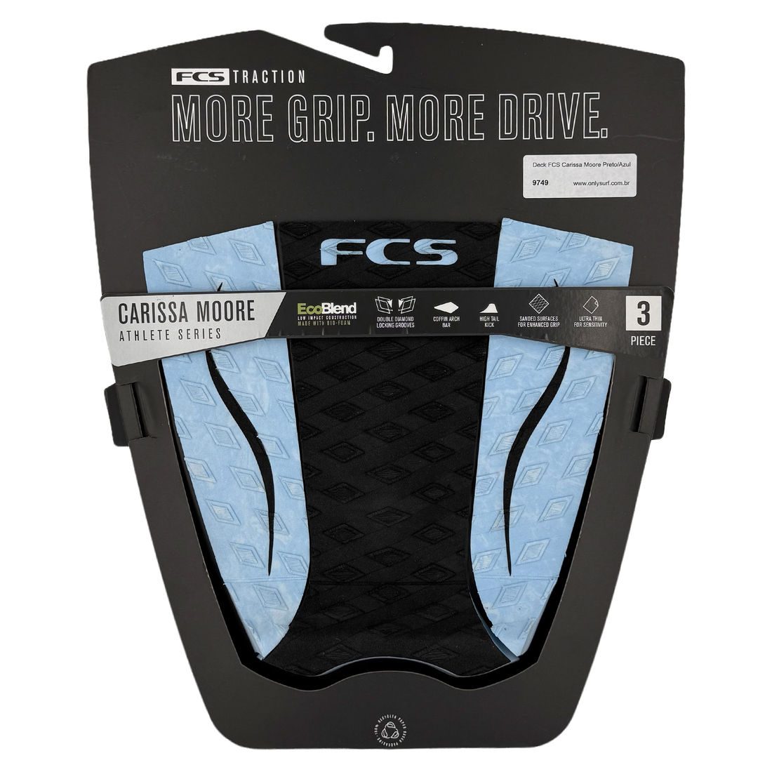 Deck FCS Carissa Moore Black Blue Deck FCS Carissa Moore Black Blue