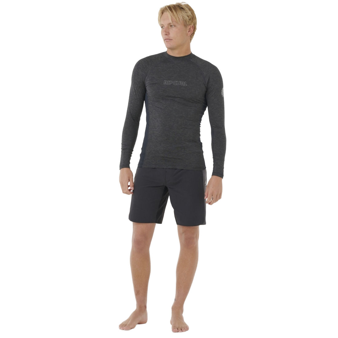 Camisa Lycra Rip Curl Dawn Patrol Performance UV 50+ Black Marle