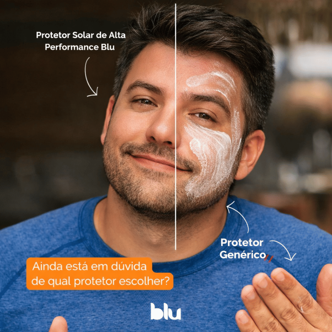 Protetor Solar Blu Biochronos Facial e Labial FPS 40 - 15g Protetor Solar Blu Biochronos Facial e Labial FPS 40 - 15g