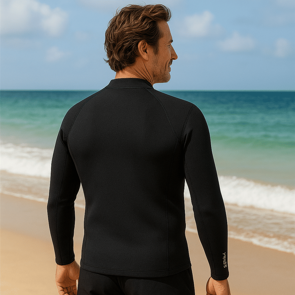 Jaqueta Neoprene Fundive 1,5 mm Zíper Frontal Jaqueta Neoprene Fundive 1,5 mm Zíper Frontal