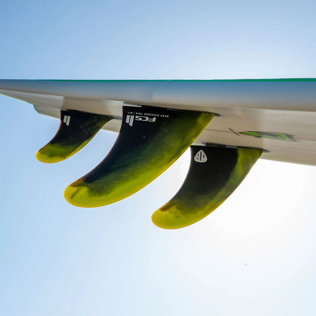 Quilhas FCS II MR Twin PC - Biquilha + Estabilizador - XL Cyber Lime Quilhas FCS II MR Twin PC - Biquilha + Estabilizador - XL Cyber Lime