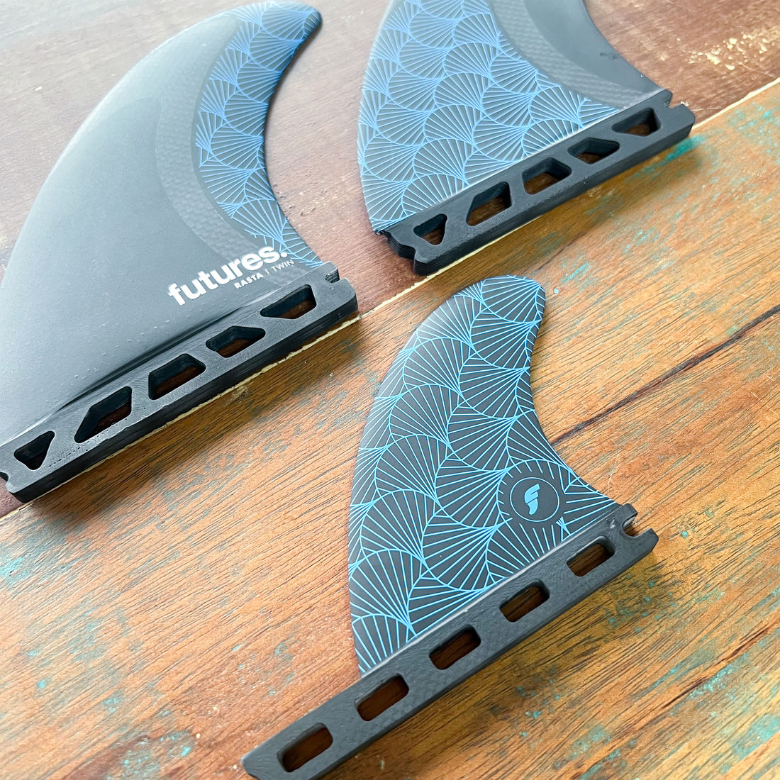 Quilhas Futures Rasta Twin - Biquilha + Estab - OnlySurf