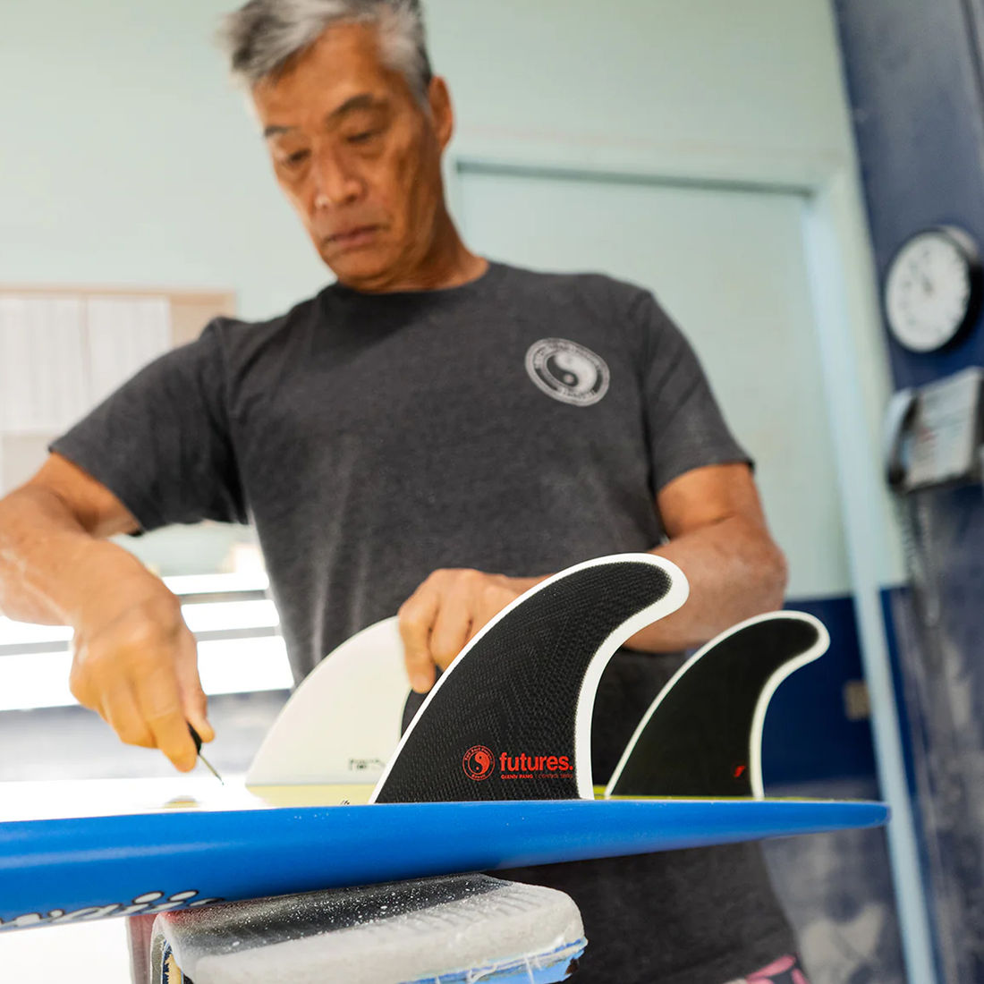 Quilhas Futures Glenn Pang Fiberglass Tri - Large Quilhas Futures Glenn Pang Fiberglass Tri - Large
