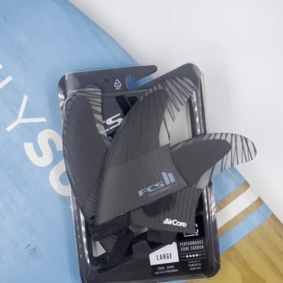Quilhas FCS II Performer PC Carbon Tri - Large - OnlySurf