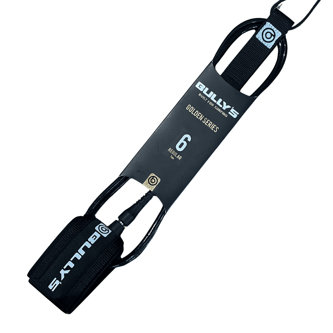Leash Bullys 6' x 7 mm - Golden Series - OnlySurf