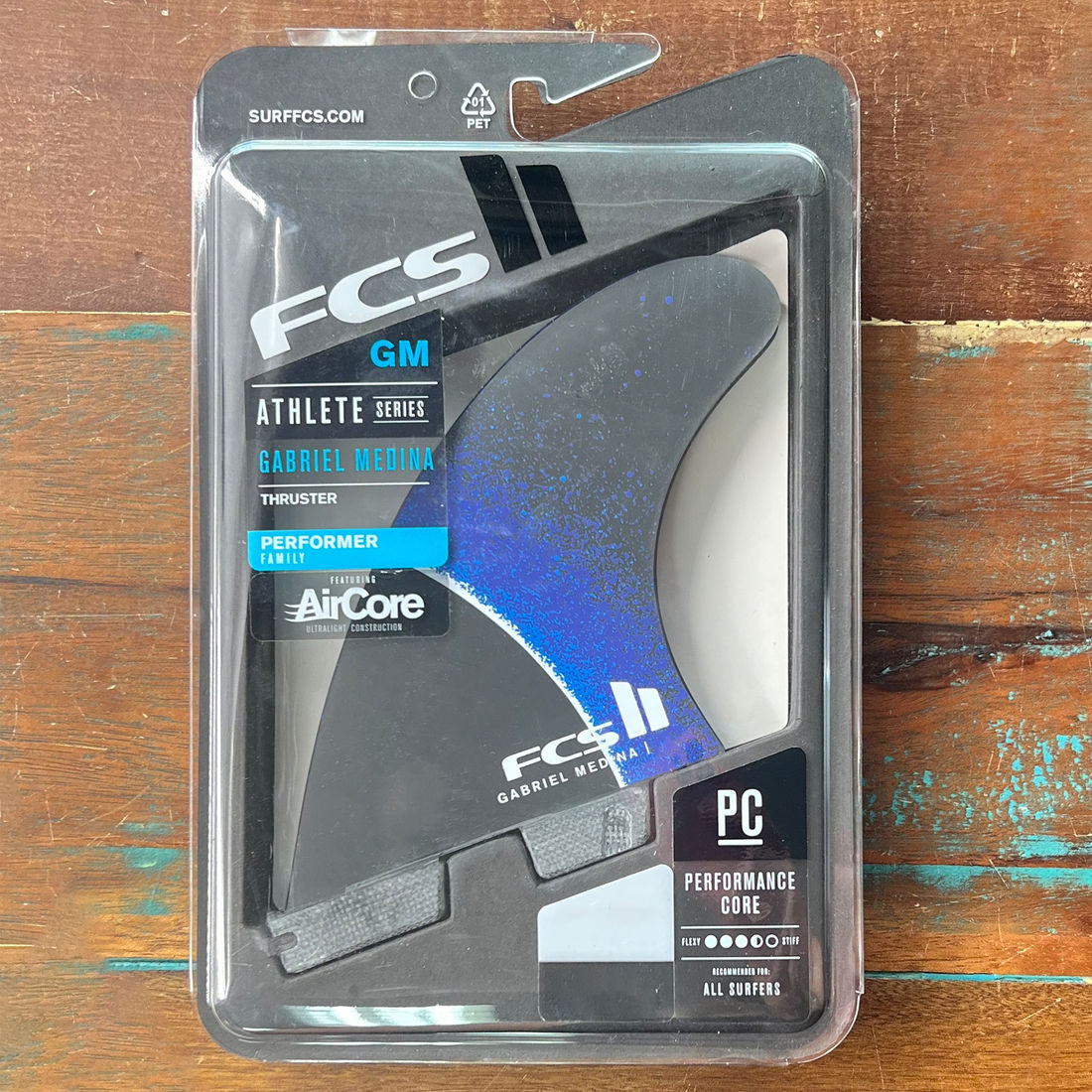Quilhas FCS II Gabriel Medina GM PC Tri - Medium Blue - OnlySurf Quilhas FCS II Gabriel Medina GM PC Tri - Medium Blue - OnlySurf