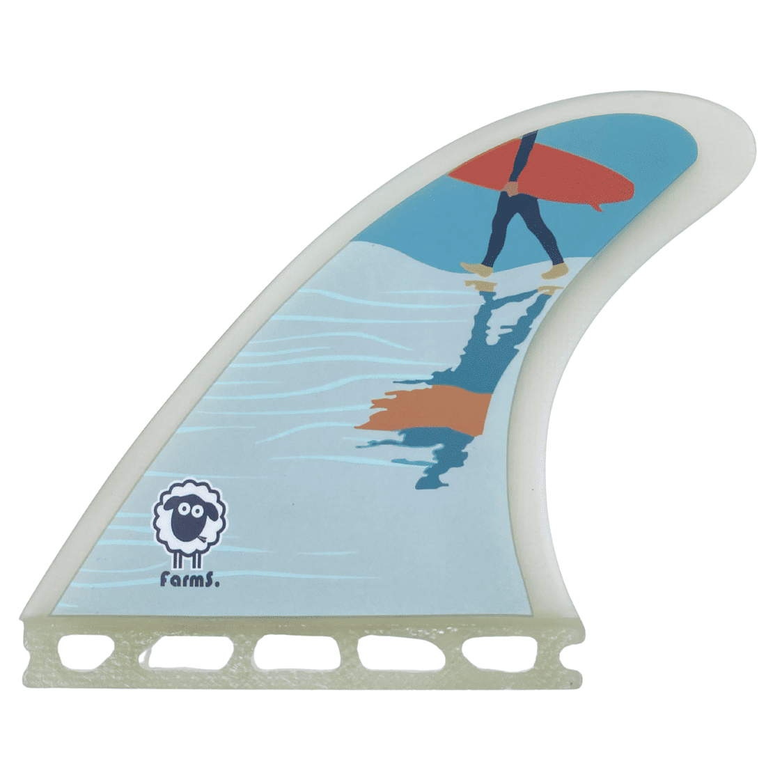 Quilhas Farms FS-7 Large - Encaixe Futures - Laranja