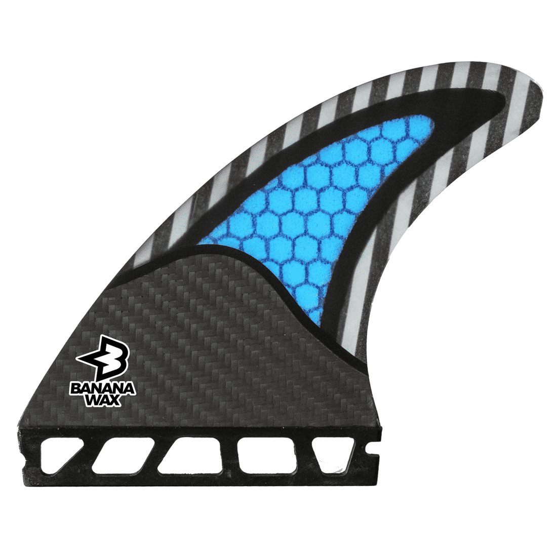 Quilhas Banana Wax Fibra de Carbono Futures Large Azul Quilhas Banana Wax Fibra de Carbono Futures Large Azul