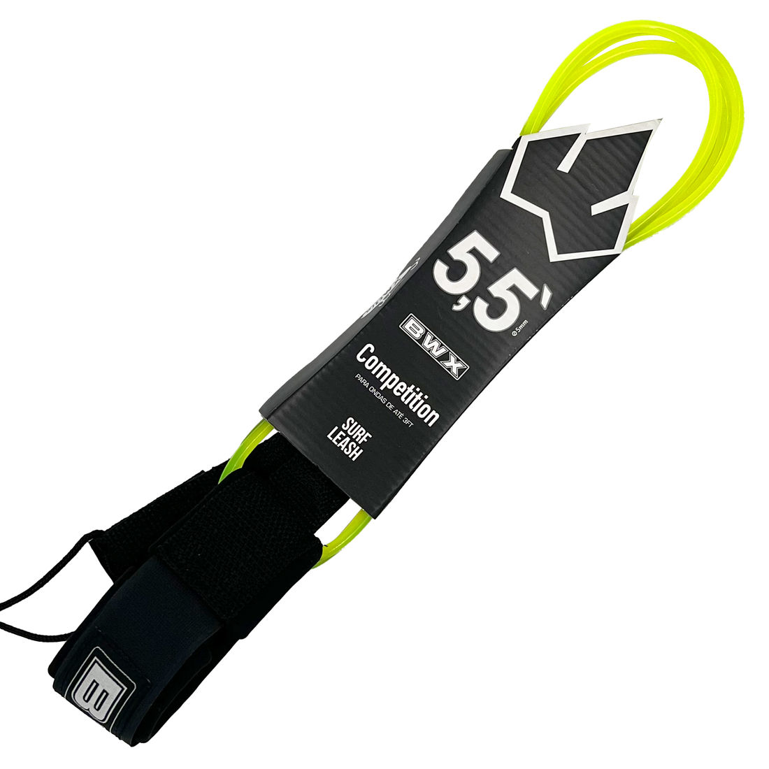 Leash Banana Wax 5'5 x 5 mm - Economy Comp - OnlySurf