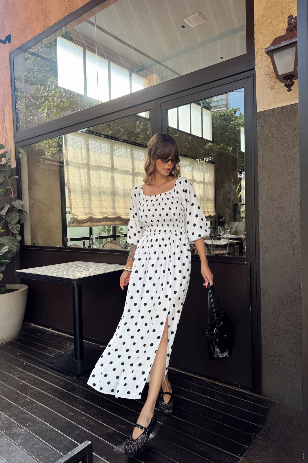VESTIDO MIDI ESTAMPADO COM BUSTO EM LASTEX BARBARA POÁ BRANCO VESTIDO MIDI ESTAMPADO COM BUSTO EM LASTEX BARBARA POÁ BRANCO